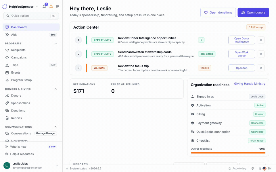 Animated walkthrough of the admin sidebar navigation